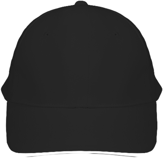 Customizable 6-Panel Children's Cap On Tunetoo Black / White