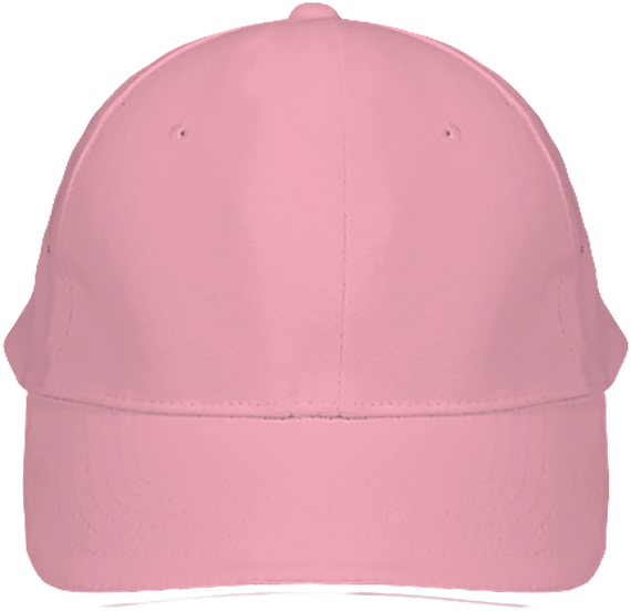 Cuztomizable 6 Panel Caps For Kids On Tunetoo : Pink / White