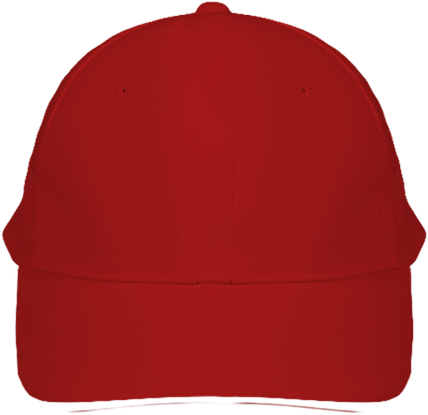 Customizable 6-Panel Children's Cap On Tunetoo Red / White