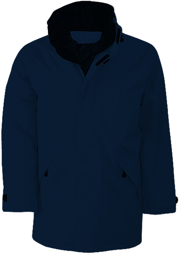 Quilt lined Parka | Tunetoo Navy