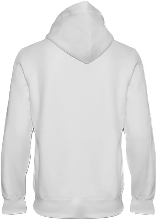 06a sweat shirt a capuche lourd unisexe dos White