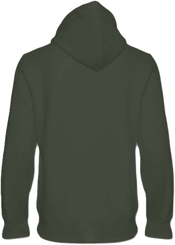 06a sweat shirt a capuche lourd unisexe dos Dark Khaki