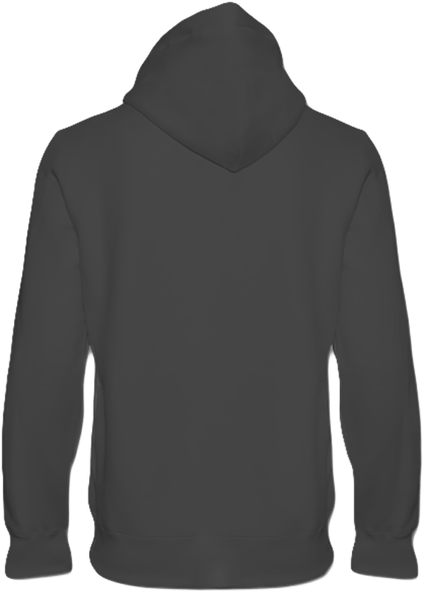 06a sweat shirt a capuche lourd unisexe dos Dark Grey