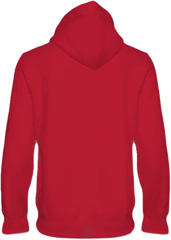 06a sweat shirt a capuche lourd unisexe dos Red