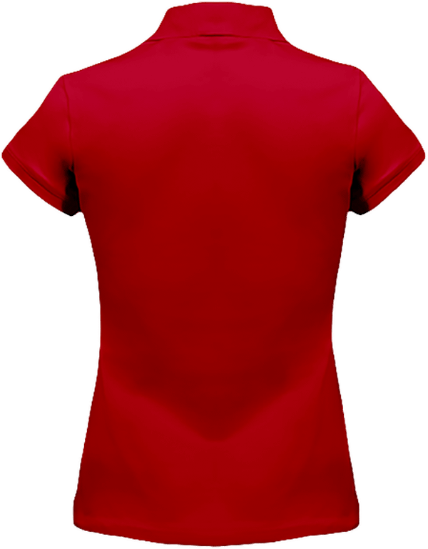 07i polo vintage femme rouge dos Vintage Red