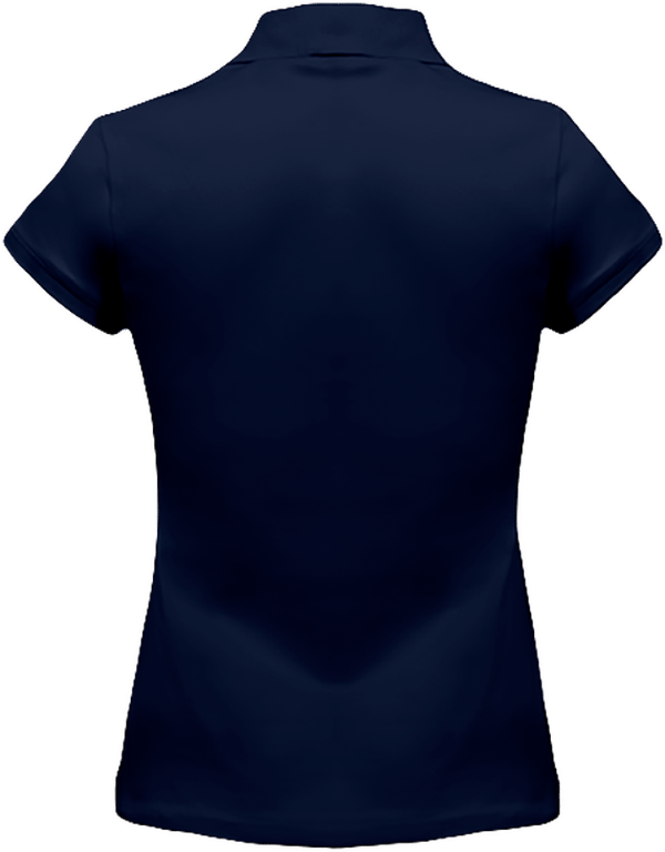 07i polo vintage femme rouge dos Vintage Navy