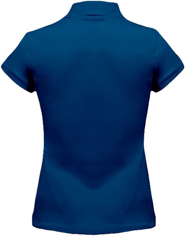 07i polo vintage femme rouge dos Vintage Blue