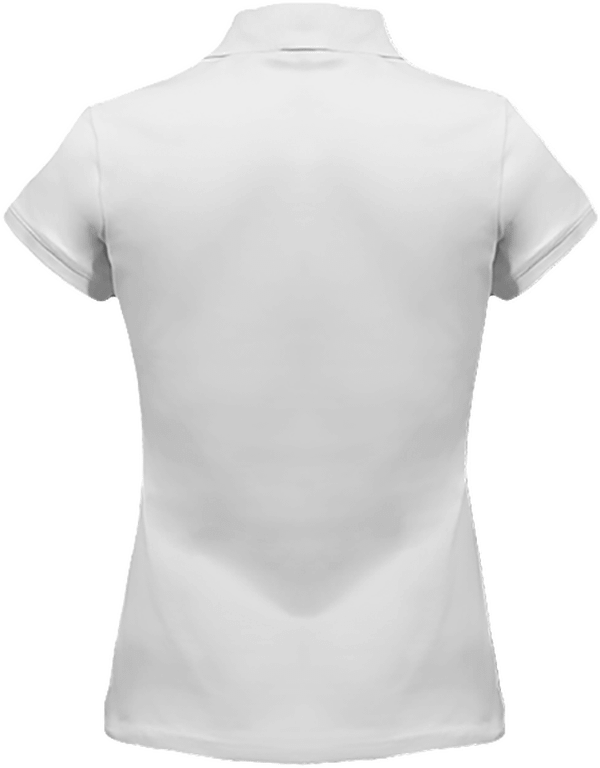 07i polo vintage femme rouge dos Vintage White