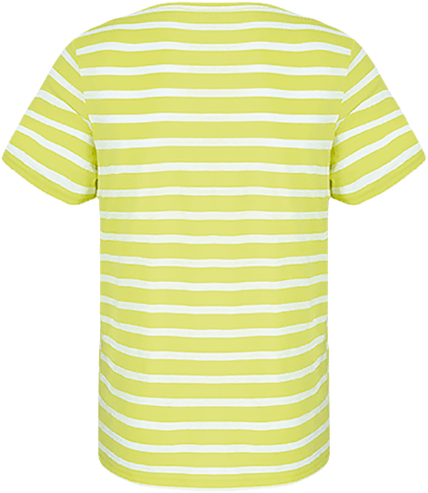 04d50 tee shirt mariniere homme manches courtes dos Lime