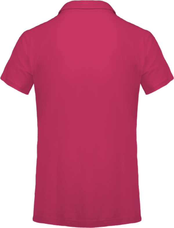 07a10 polo homme manches courtes kariban dos Fuchsia