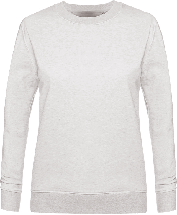 Sweat femme col rond stella hides face Cream Heather Grey