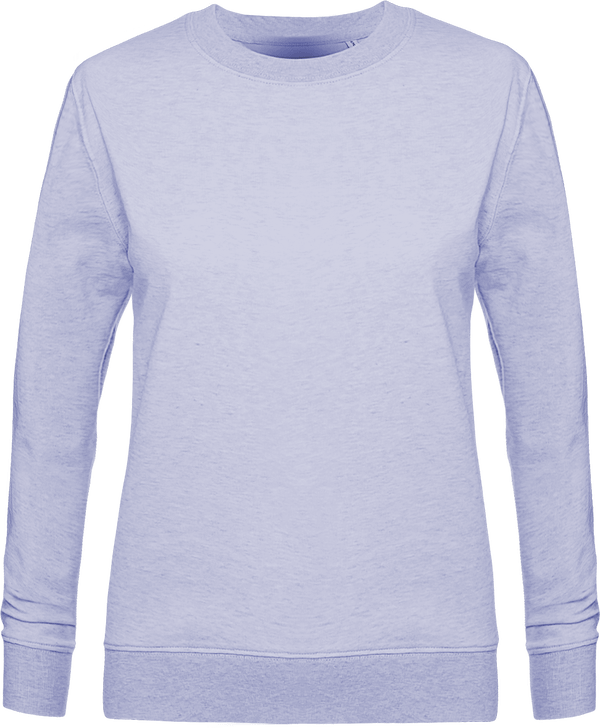 Sweat femme col rond stella hides face Light Heather Lilac
