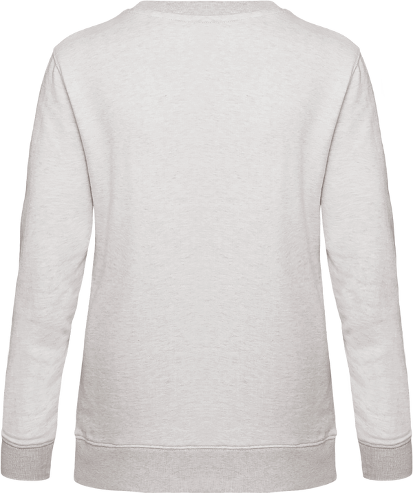 Sweat femme col rond stella hides dos Cream Heather Grey