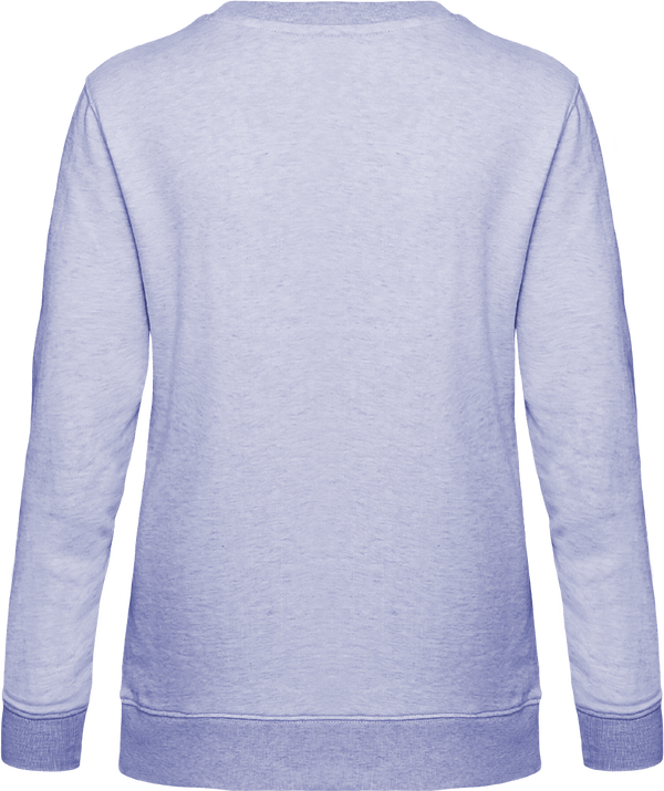 Sweat femme col rond stella hides dos Light Heather Lilac