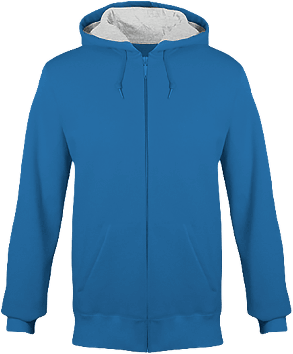 06b sweat zippe lourd unisex face Light Royal Blue