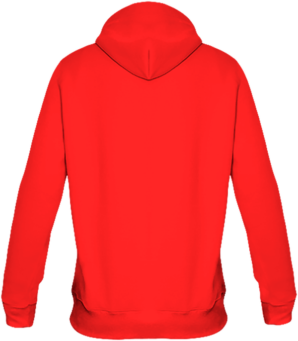 06b sweat zippe lourd unisex dos Red