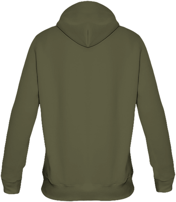 06b sweat zippe lourd unisex dos Dark Khaki