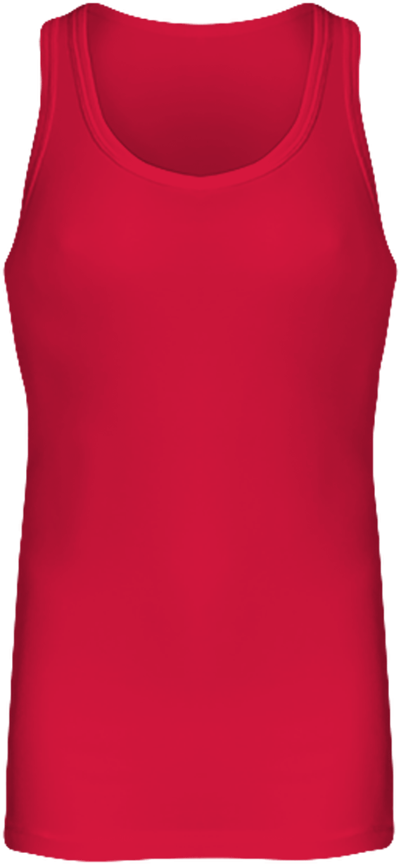 Customizable Women's Long Tank Top Cherry Red
