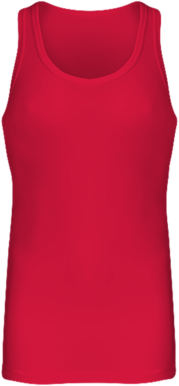 Langes Damen-Tanktop Individualisierbar Cherry Red