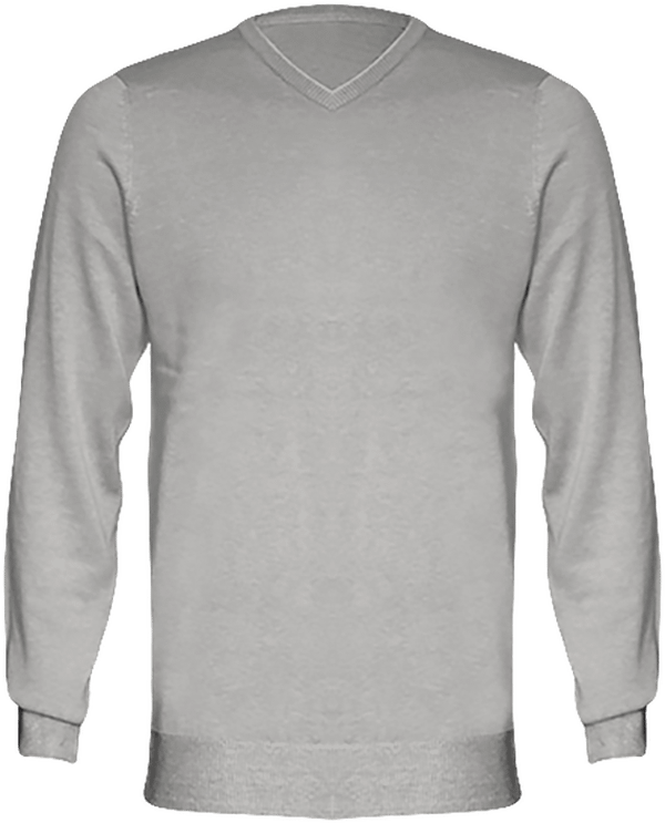 Pull Homme Col V À Personnaliser Sur Tunetoo Grey Melange