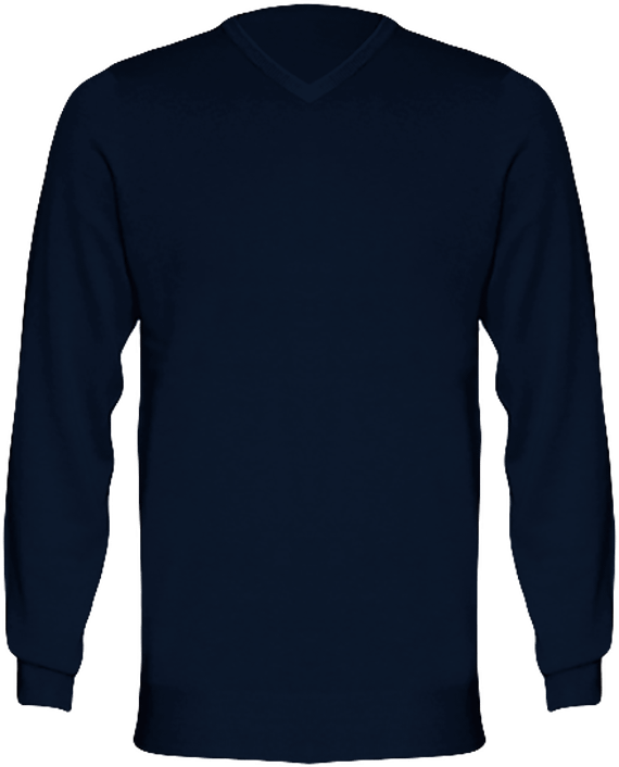 Customizable Men's V-Neck Sweater On Tunetoo Navy