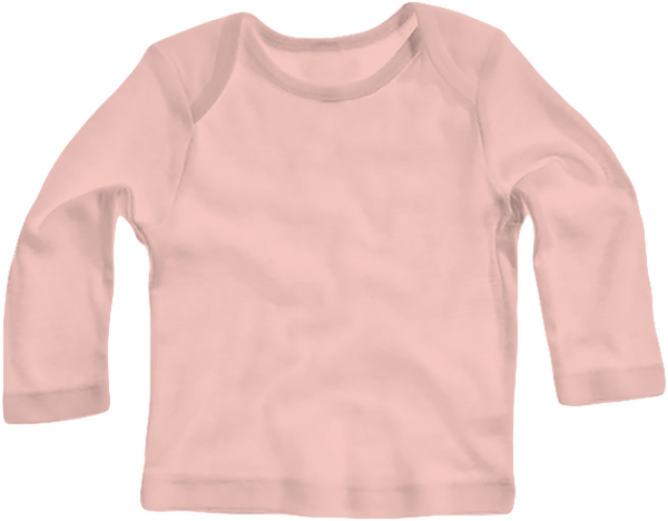Tee Shirt Bébé Manches Longues Personnalisé Pink