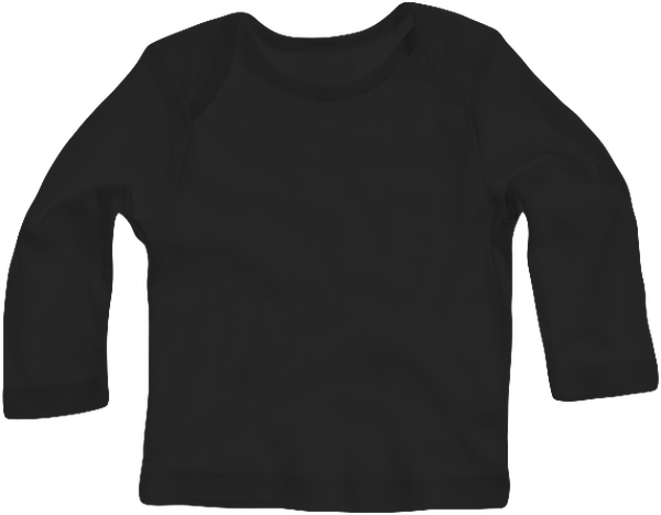 Tee Shirt Bébé Manches Longues Personnalisé Black