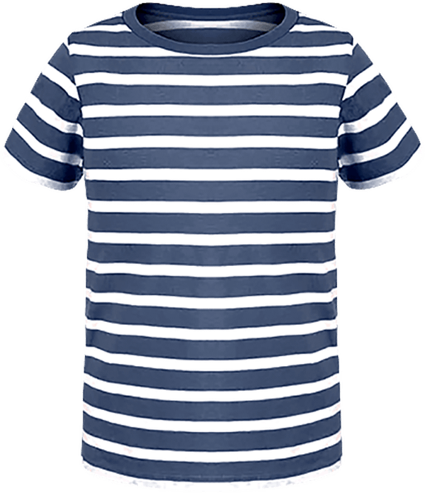 04n50 tee shirt mariniere enfant plexus White / Navy