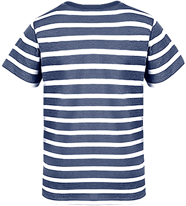 04n50 tee shirt mariniere enfant dos White / Navy