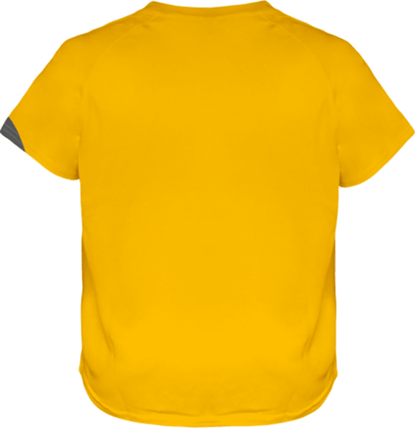 04n25 ts sport manches courtes tricolore enfant white red dos Sporty Yellow / Black / Storm Grey