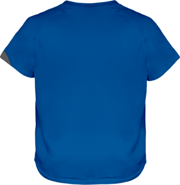 04n25 ts sport manches courtes tricolore enfant white red dos Sporty Royal Blue / White / Storm Grey