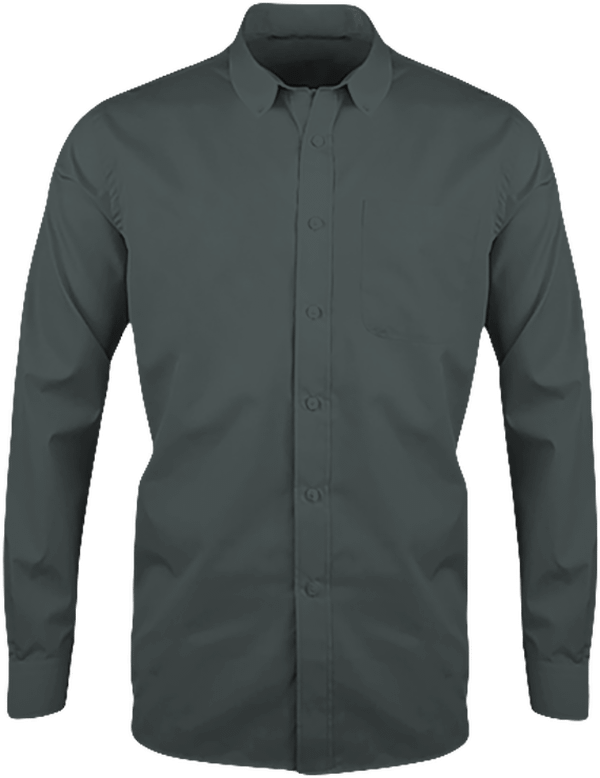 Chemise Manches Longues Col Boutonné Zinc