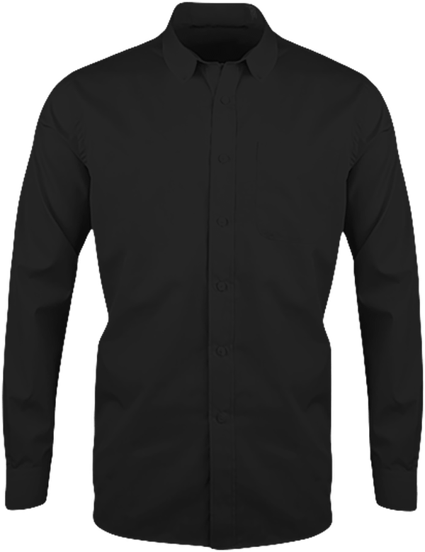 Chemise Manches Longues Col Boutonné Black