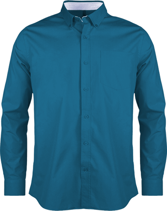 Customizable Long Sleeve Shirt Blue