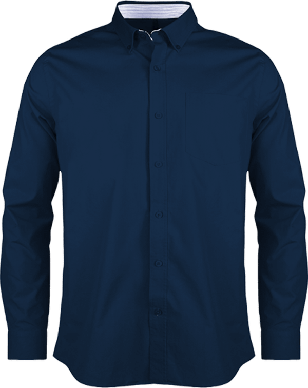 Chemise Personnalisée Manches Longues Navy