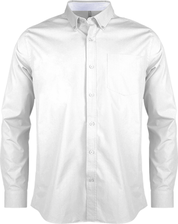 Chemise Personnalisée Manches Longues White