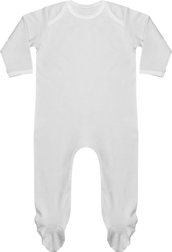  Pyjama Bébé Manches Longues  White / White