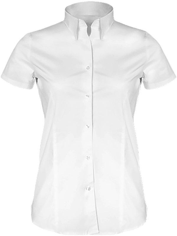 08d10 chemise manches courtes femme ajustee plexus White