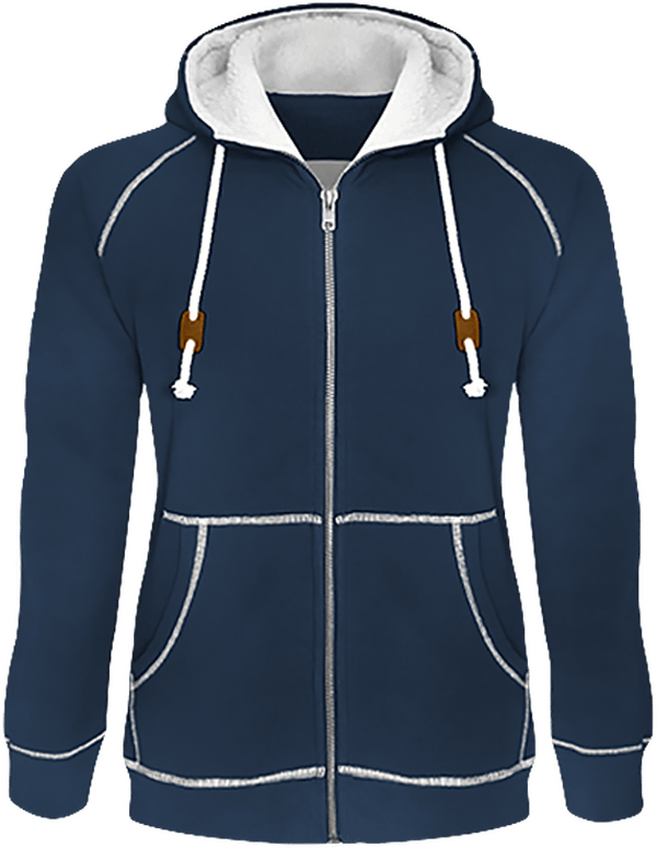 06d10 sweat shirt a capuche doublee sherpa unisex face Vintage Navy