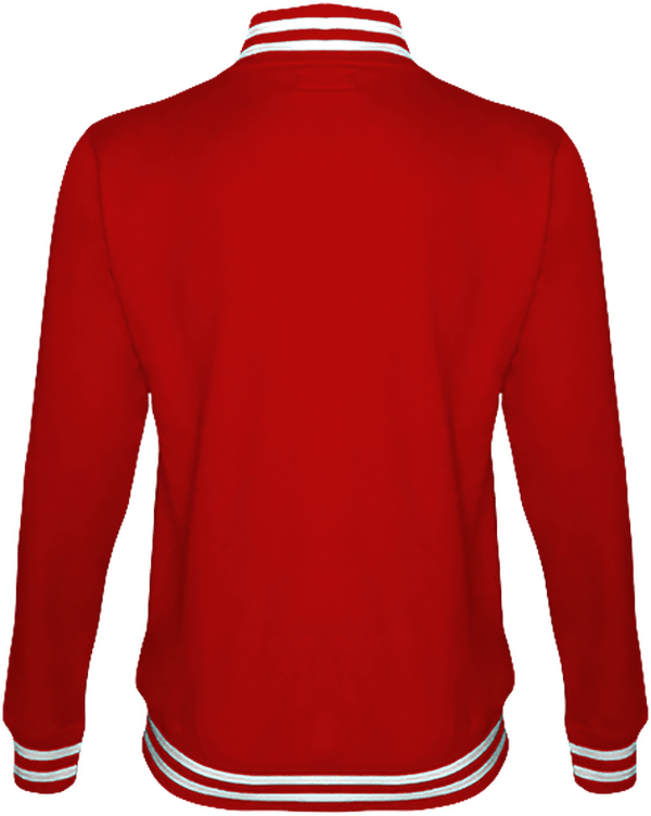 06f05 sweat shirt teddy university unisexe dos Fire Red