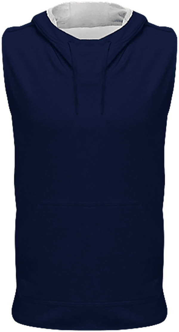 06f15 sweat a capuche sans manches face Navy / Oxford Grey