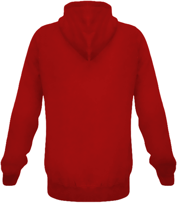 06d12 sweat zippe capuche chunky dos Fire Red