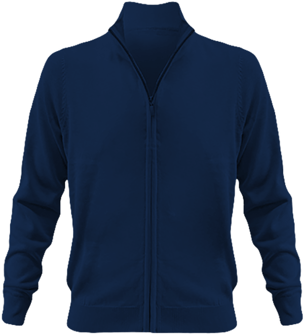 Herren-Cardigan | Stickerei Navy