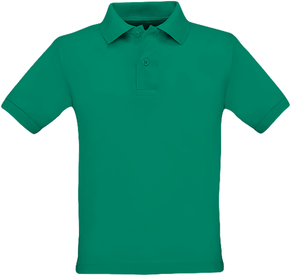 Polo Coupe Enfant | Broderie Et Impression | 100% Coton Pacific Green