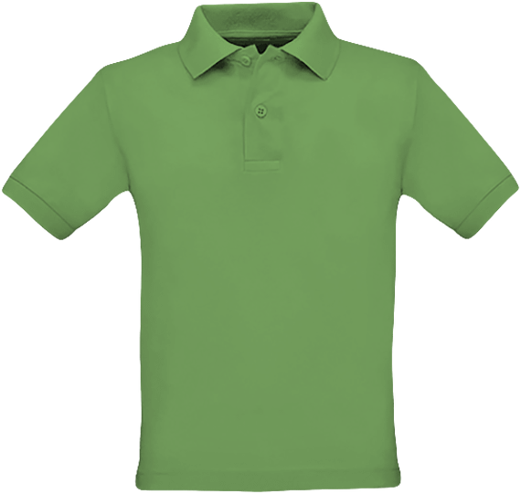 Polo Coupe Enfant | Broderie Et Impression | 100% Coton Real Green