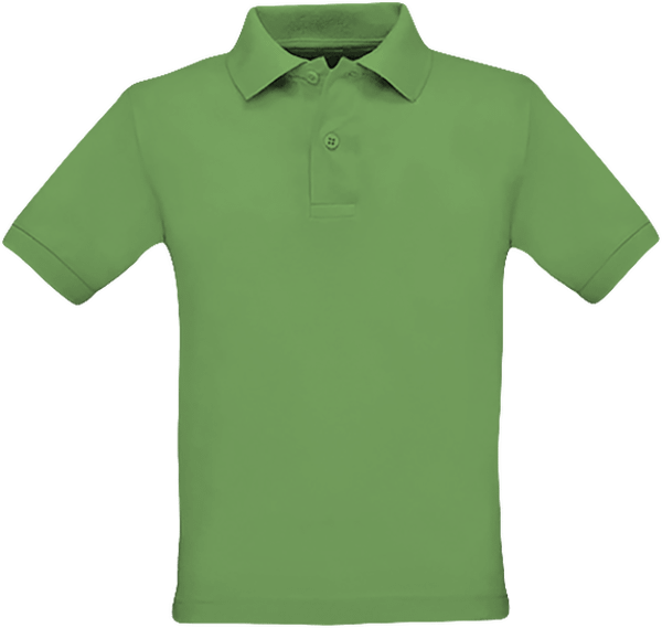 Polo Coupe Enfant | Broderie Et Impression | 100% Coton Real Green