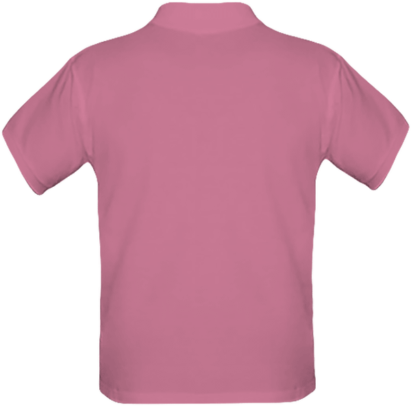 07n polo maille piquee enfant dos Pixel Pink