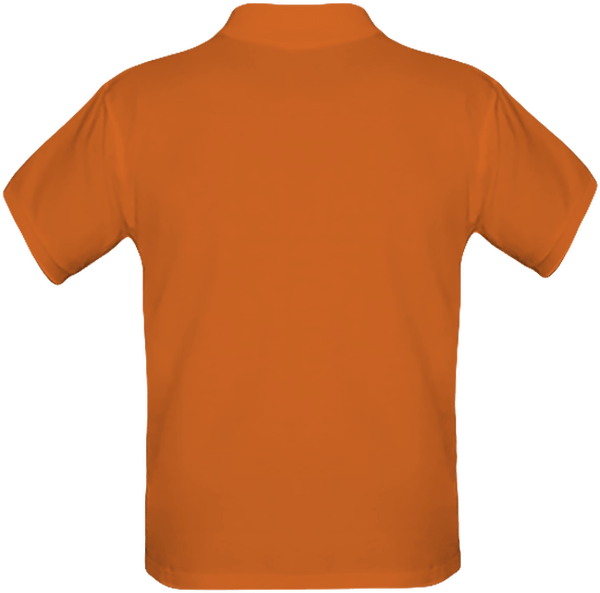 07n polo maille piquee enfant dos Pumpkin Orange