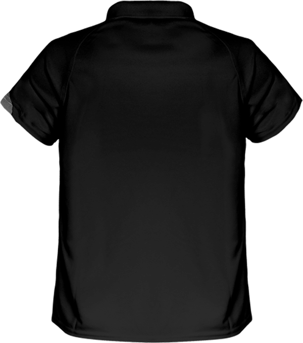 07n15 polo sport tricolore enfant dos Black / White / Storm Grey