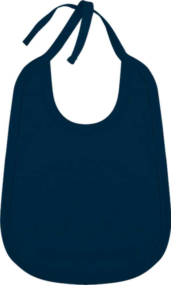 02j10 bavoir coton bebe plexus Navy